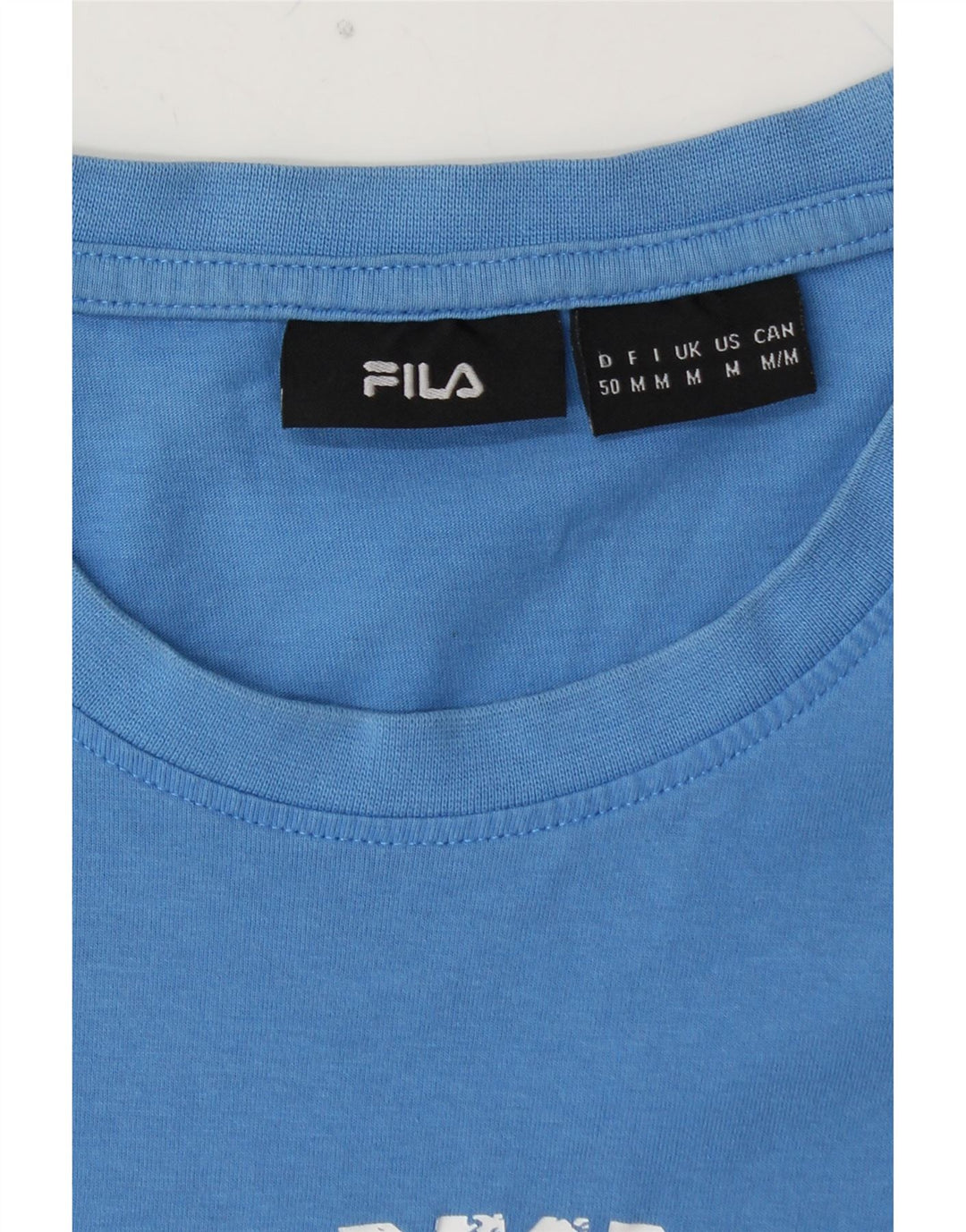 FILA - Camiseta gráfica para hombre, color azul medio