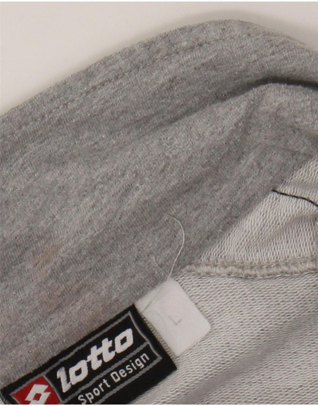 LOTTO Chaqueta superior de chándal para hombre Algodón gris grande