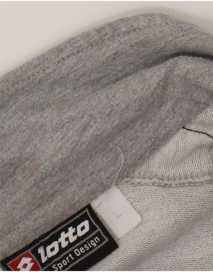 LOTTO Chaqueta superior de chándal para hombre Algodón gris grande
