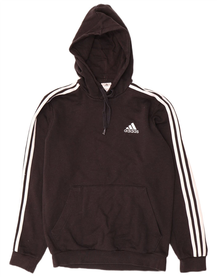 Adidas Hombre Sudadera Con Capucha Jersey Pequeño Negro Poliéster