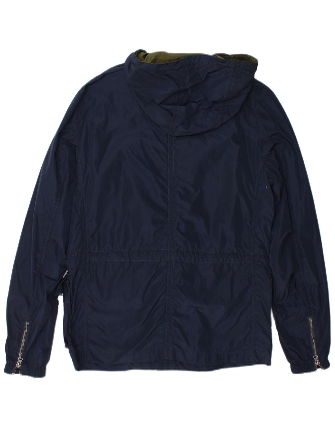 Wrangler Chaqueta utilitaria con capucha para hombre UK 36 Small Poliéster azul marino