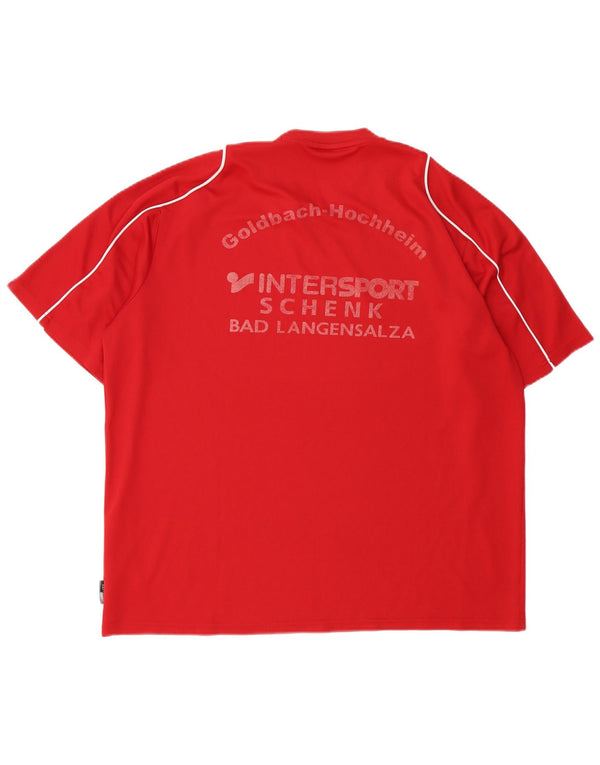 Adidas Mens Climalite Graphic Camiseta Top XL Poliéster Rojo