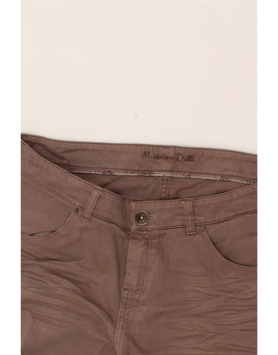 MASSIMO DUTTI Womens Slim Jeans W34 L30  Brown Cotton Vintage Massimo Dutti and Second-Hand Massimo Dutti from Messina Hembry 