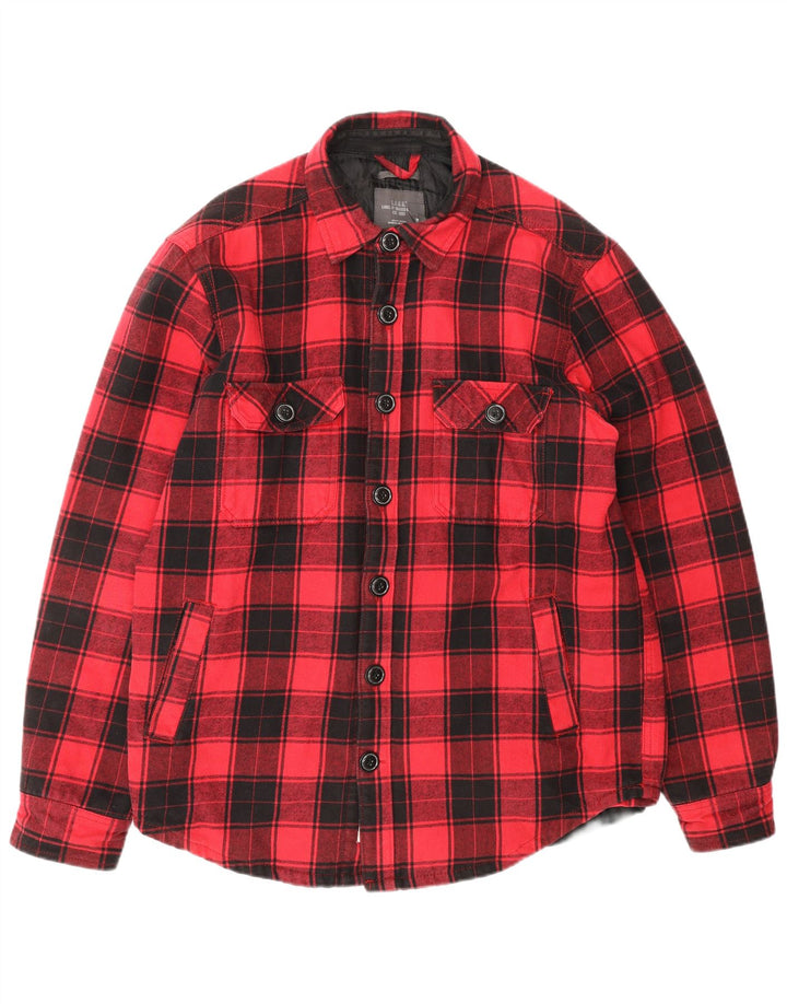 H&M Camisa De Franela Lumberjack De Algodón A Cuadros Rosas Grandes |