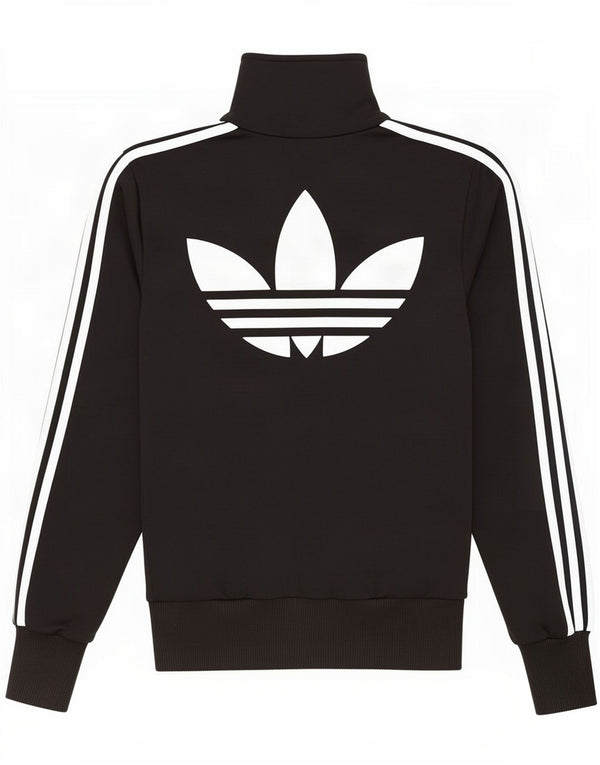 Adidas Mujer Gráfico Chándal Top Chaqueta IT 40 Pequeño Negro