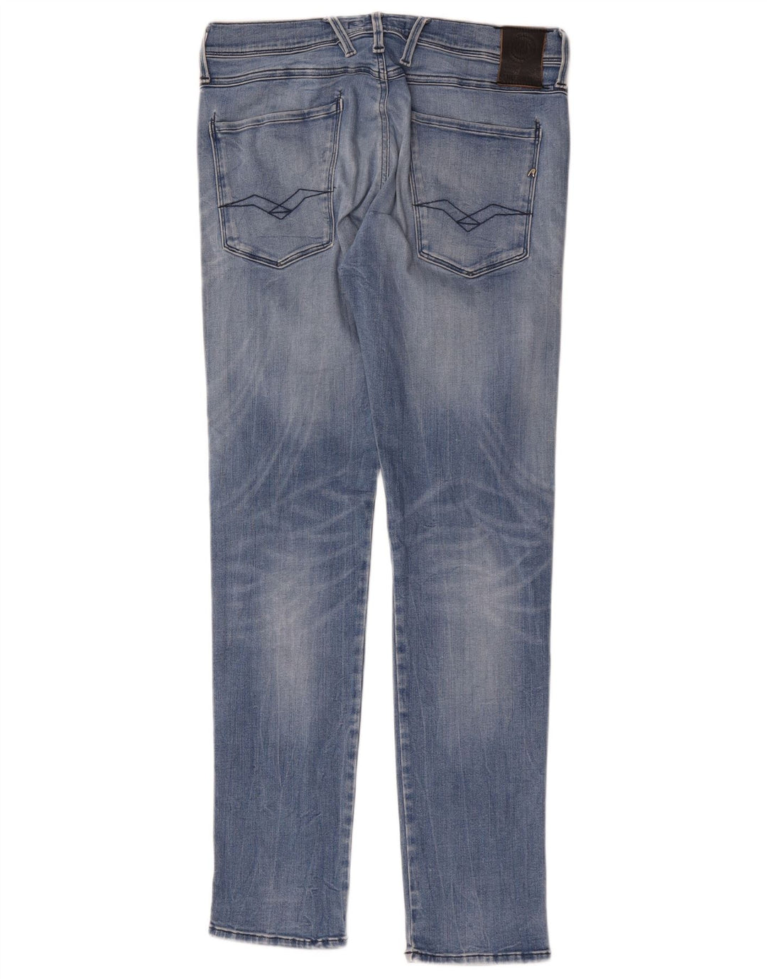 Vaqueros Replay Mujer Anbass Slim W32 L32 Poliéster Azul