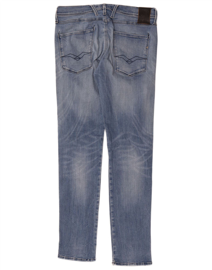 Vaqueros Replay Mujer Anbass Slim W32 L32 Poliéster Azul