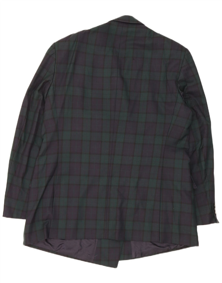 Vittorio Veneto Chaqueta Blazer para Mujer UK 40 XL Azul Marino Cuadros