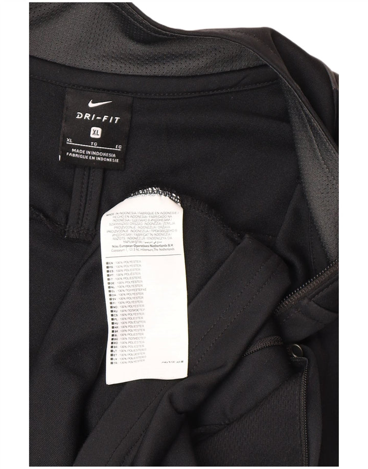 Nike - Chaqueta de chándal gráfica para hombre, talla XL, color negro, poliéster