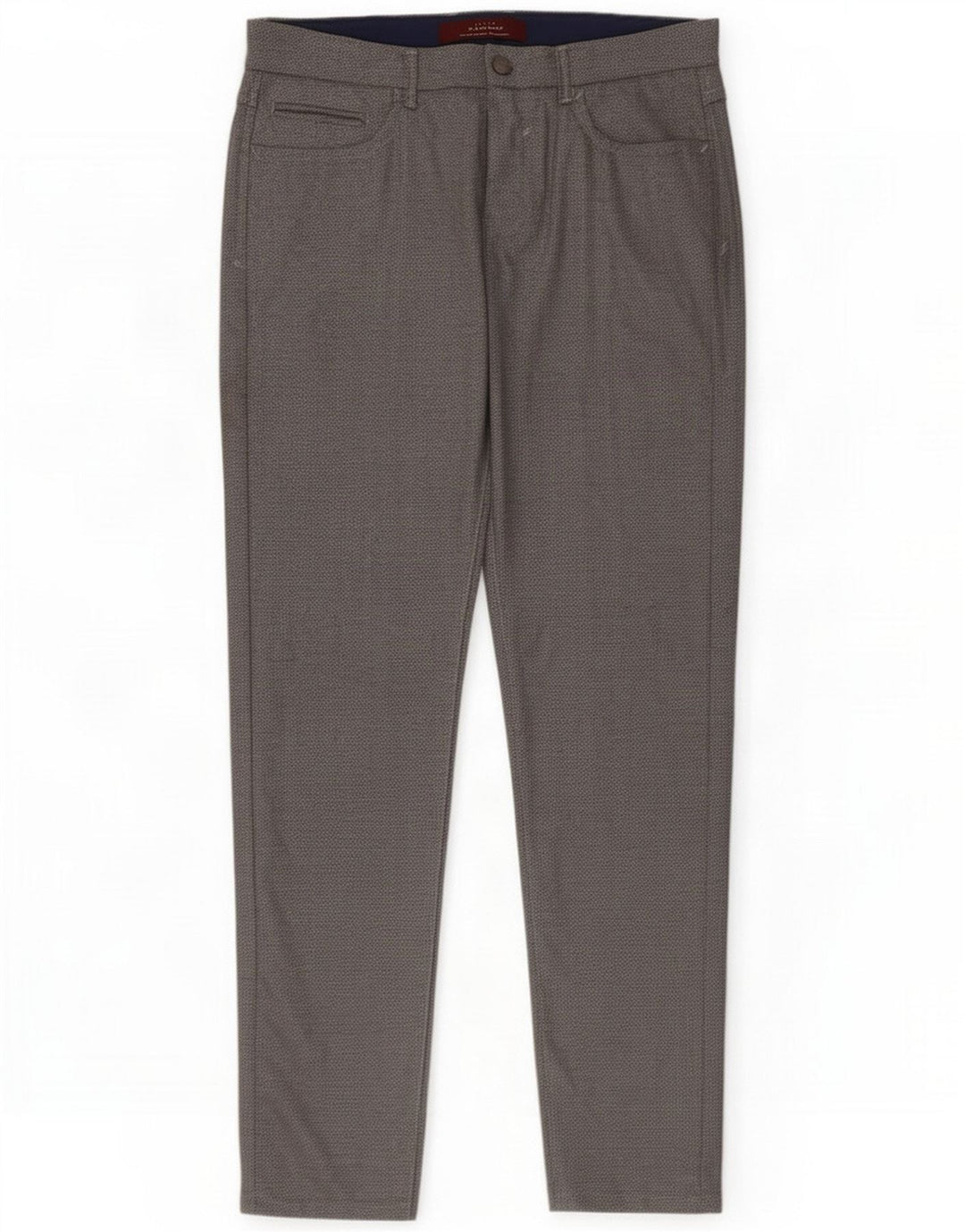 Zara Pantalón casual delgado para hombre EU 40 Medium W31 L30 Poliéster gris