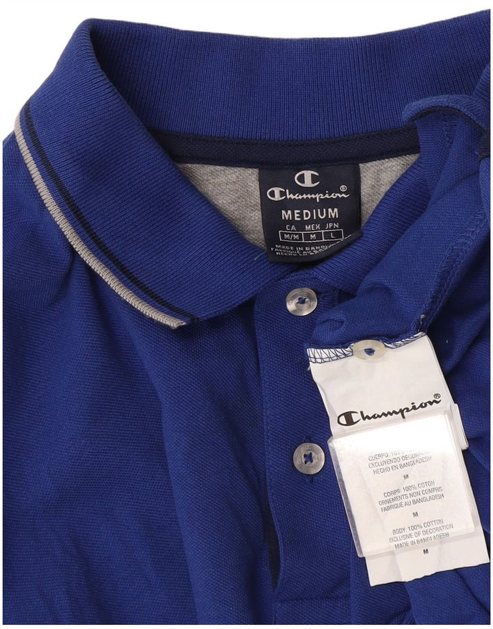 Champion Polo Hombre Algodón Azul Medio