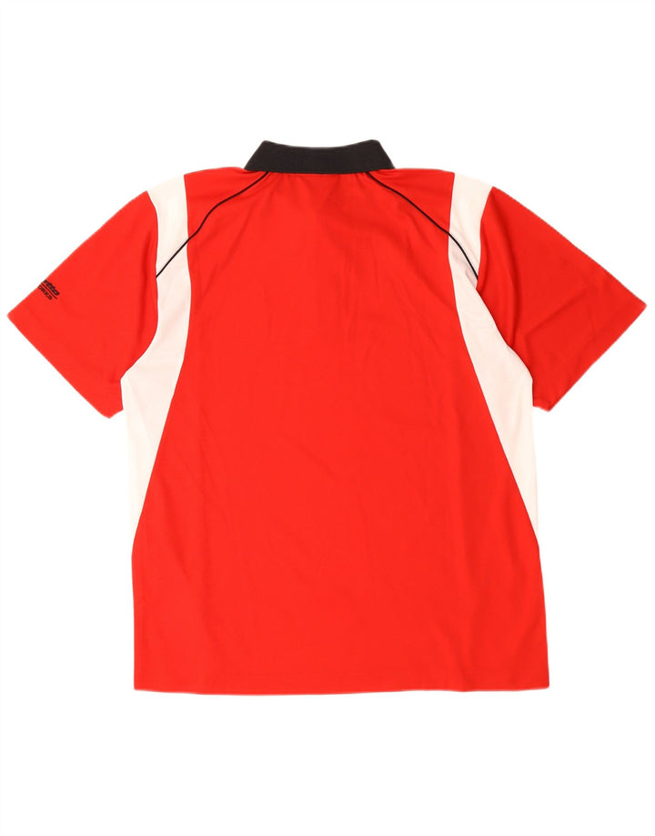 Lotto Polo De Rugby Para Hombre Poliéster Color Block Rojo Medio