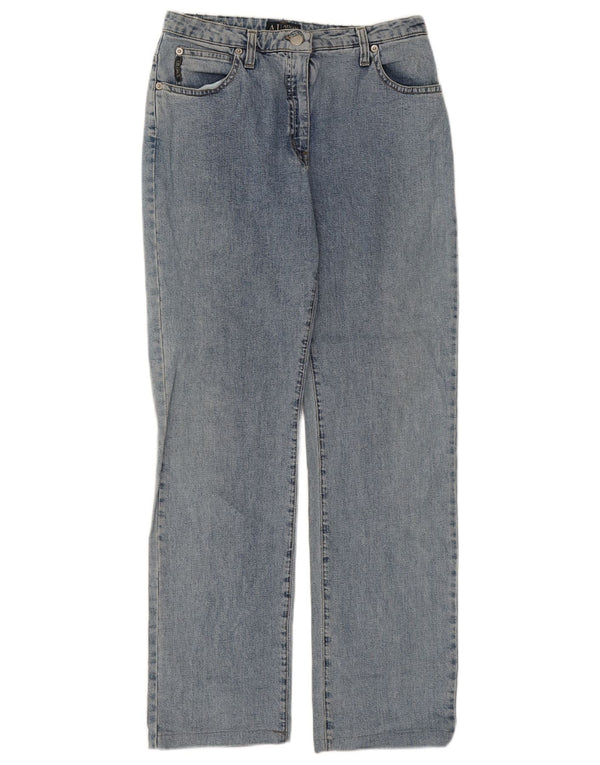 Armani Mujer Vaqueros Rectos De Ajuste Cómodo W29 L28 Azul