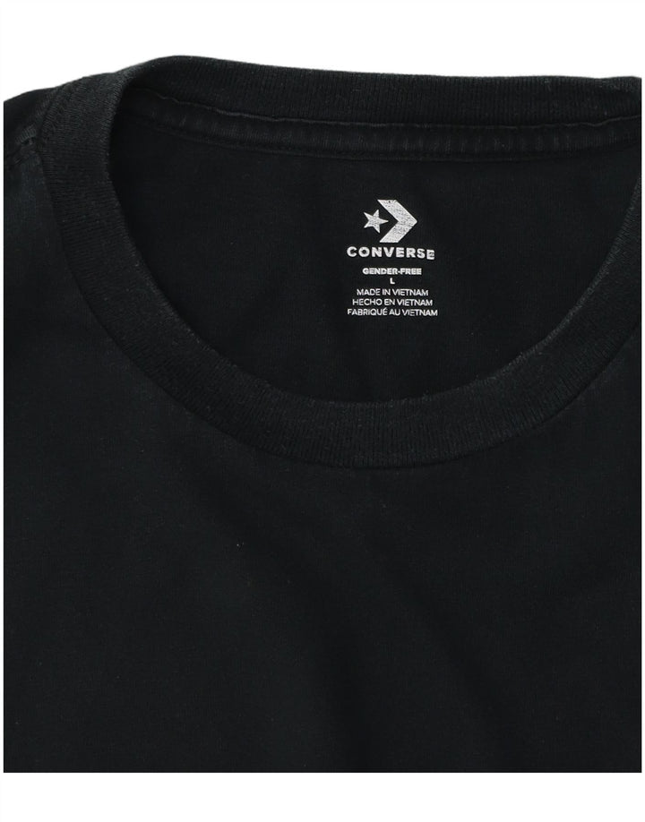 Camiseta Converse Hombre Top Grande Negro