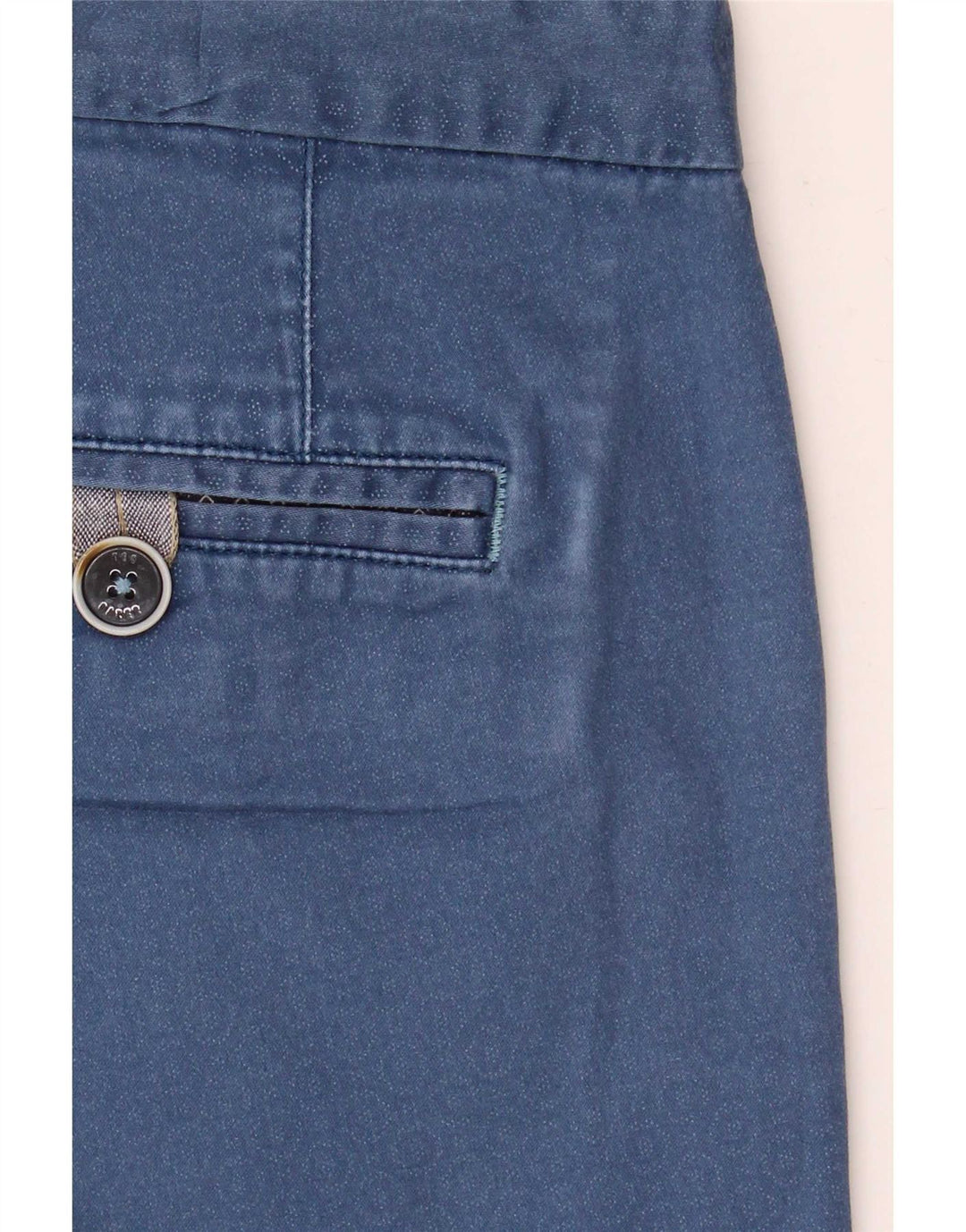 Pantalones cortos chinos para hombre de Ted Baker W32 Algodón geométrico azul medio