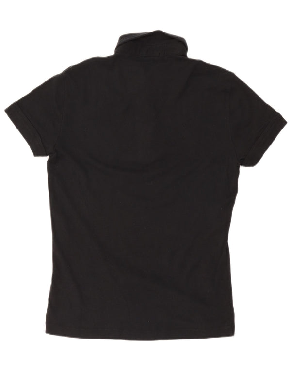 Gas Polo Mujer UK 10 Small Algodón Negro