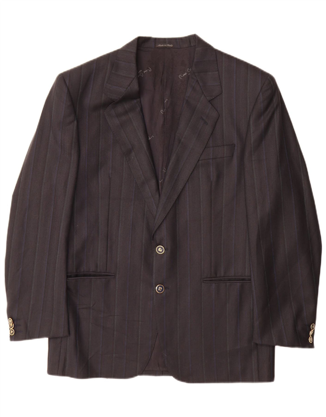 Pierre Cardin Chaqueta tipo blazer de 2 botones para hombre UK 38 Gris medio a rayas