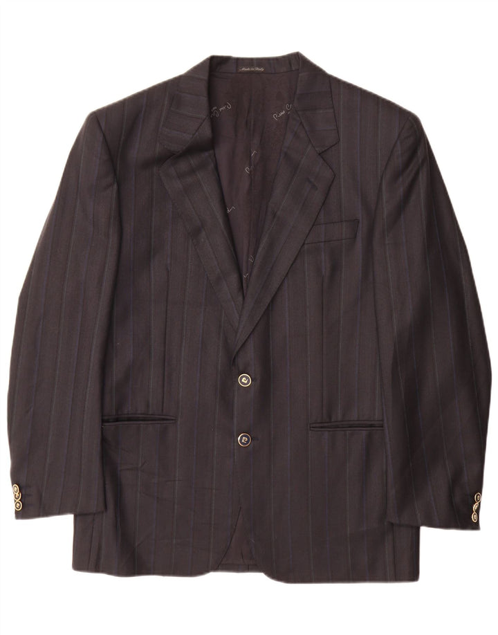 Pierre Cardin Chaqueta tipo blazer de 2 botones para hombre UK 38 Gris medio a rayas