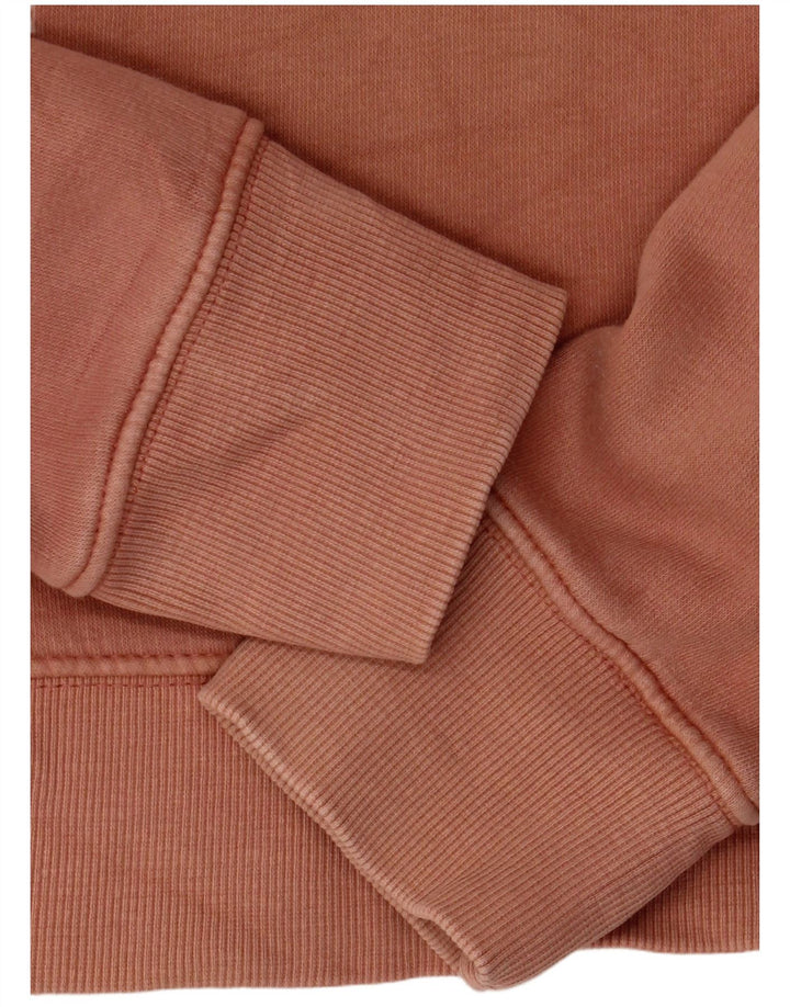 ZARA Mujer Crop Sudadera Jumper UK 6 XS Algodón Rosa