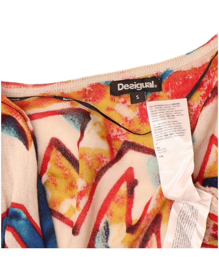 Desigual - Cárdigan largo para mujer, talla 10, multicolor