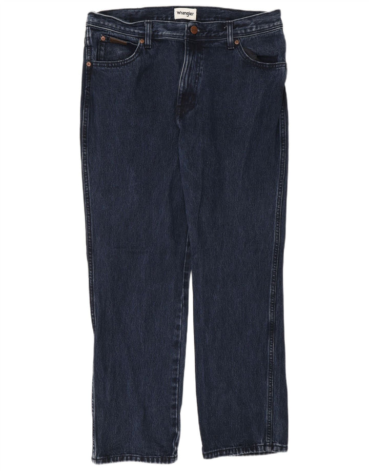 Wrangler Vaqueros Rectos Texas Para Hombre W34 L30 Azul Marino