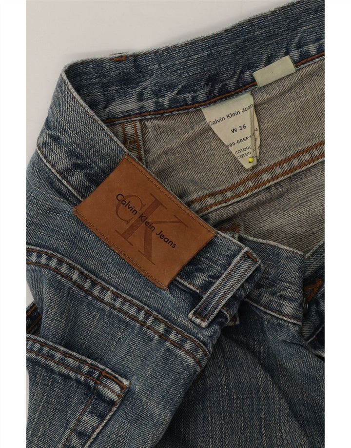 Vaqueros ajustados para mujer Calvin Klein W36 L34 Algodón azul