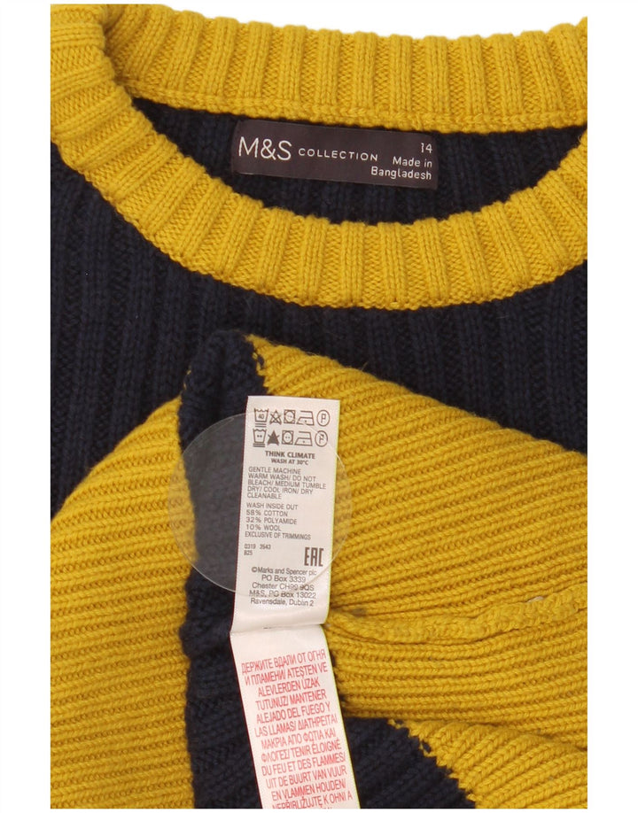 Marks & Spencer Jersey de cuello redondo para mujer, talla 40, talla M, multicolor