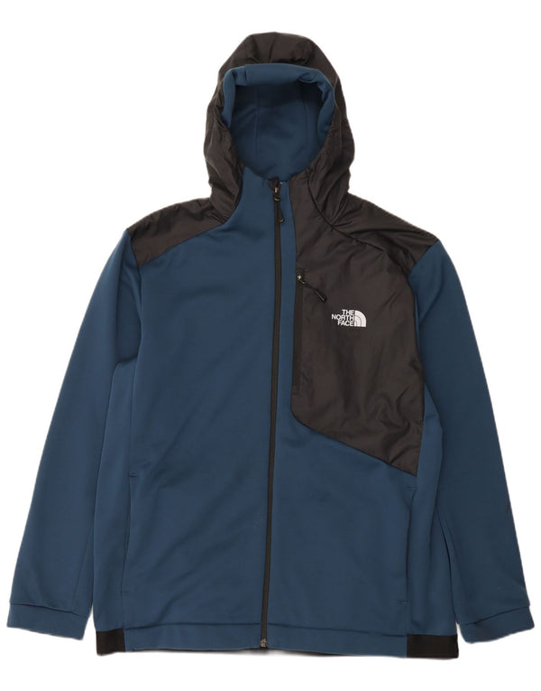 The North Face Sudadera con capucha y cremallera para hombre XL Poliéster color block azul marino
