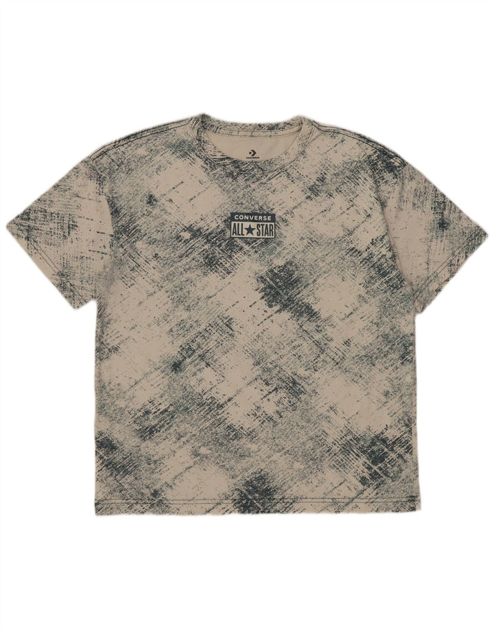 Converse Camiseta gráfica para niños 12-13 años Grande Cuadros Blanco Roto