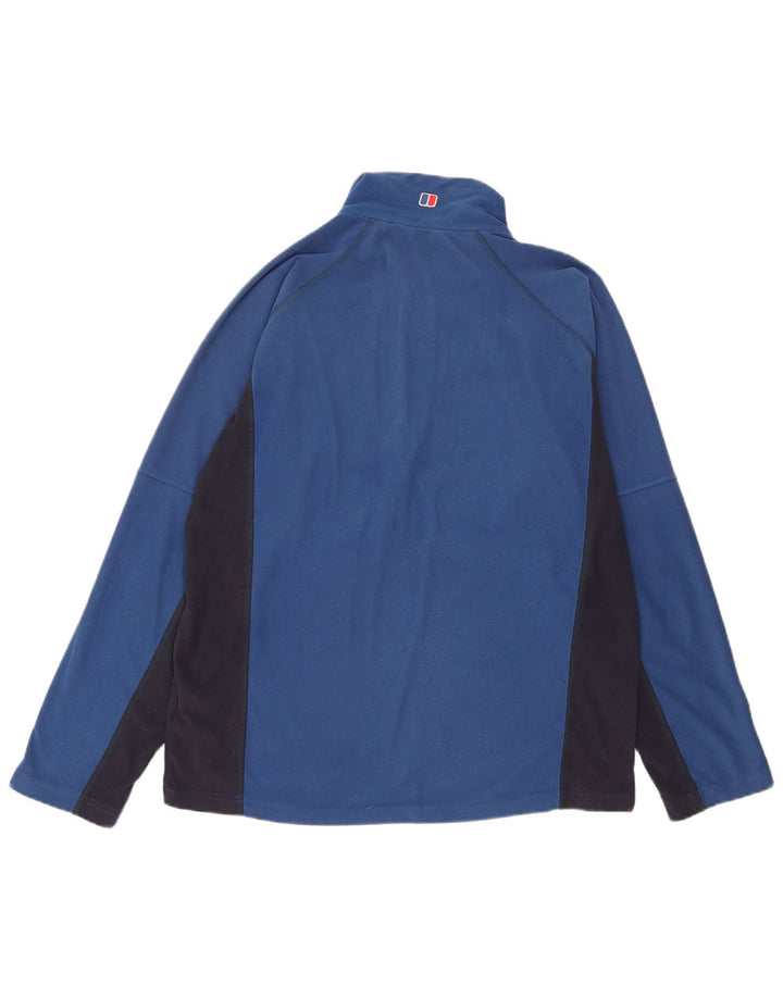 BERGHAUS Jersey De Polar Con Cremallera Y Cuello Para Hombre Poliéster Color Block Azul Medio