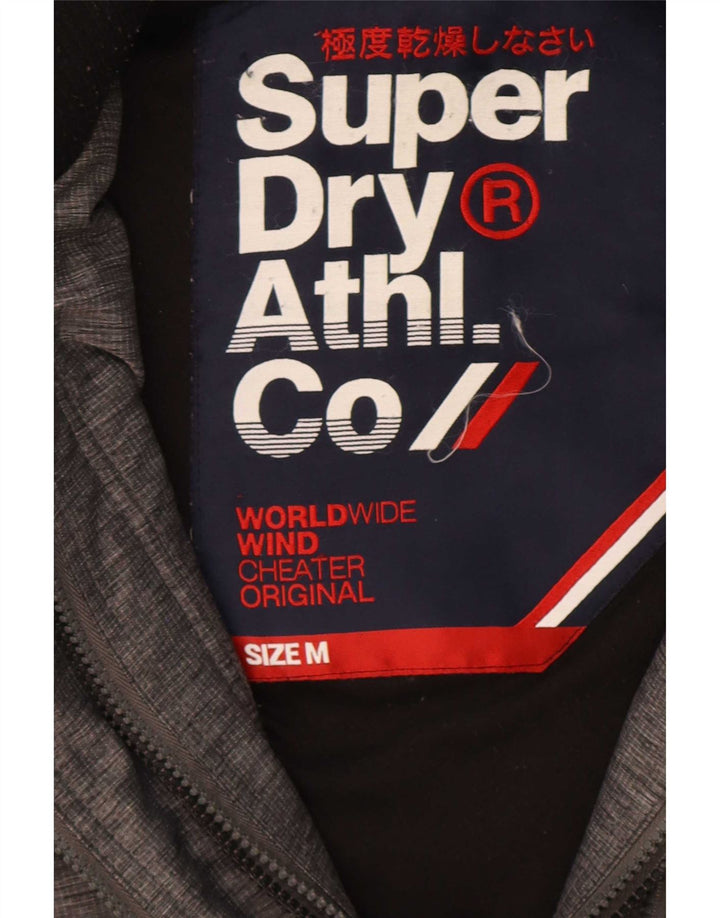 Superdry Chaqueta Cortavientos The Windcheater para Hombre UK 38 Gris Medio Moteado