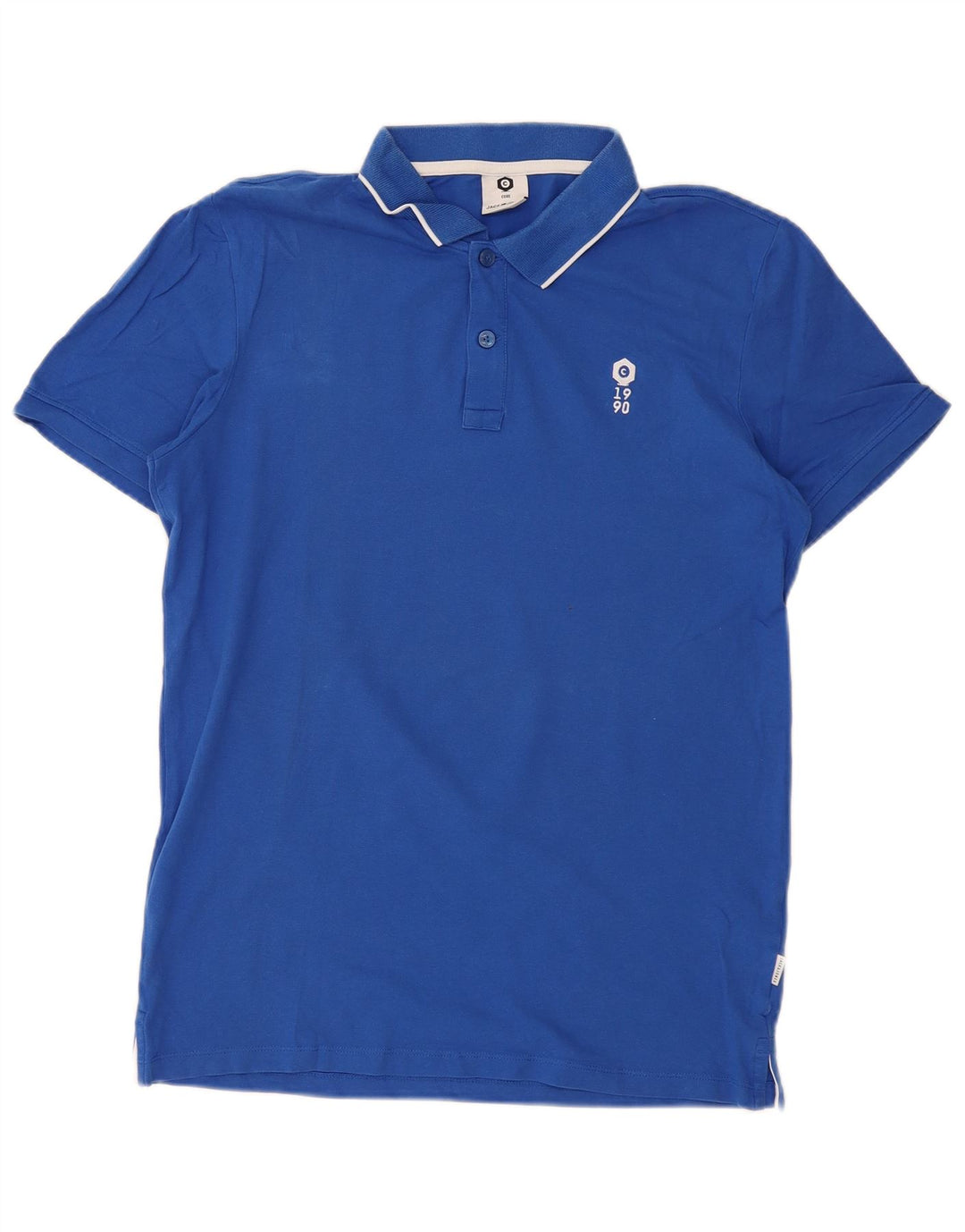 JACK & JONES Polo Core para hombre de algodón azul medio
