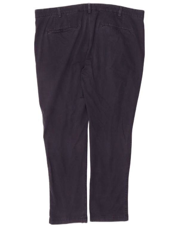 Marks & Spencer Pantalones chinos ajustados para hombre W40 L29 Algodón azul marino