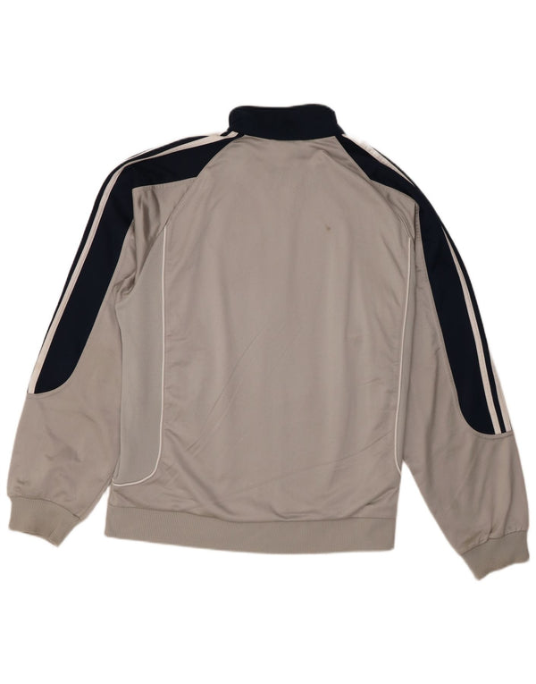 Adidas - Chaqueta de chándal para hombre, talla 42/44, poliéster color gris grande