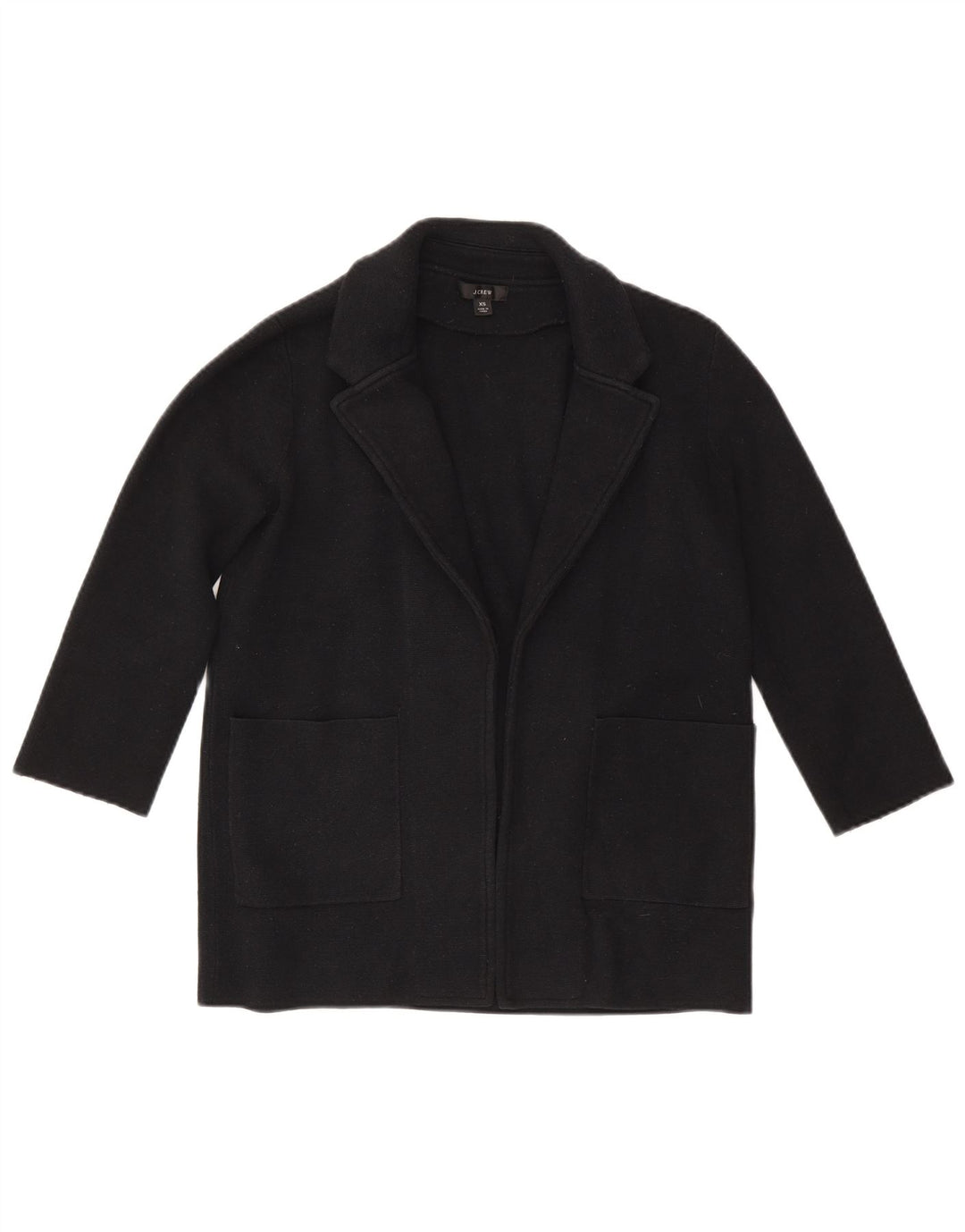 J. Crew Chaqueta tipo blazer abierta de manga 3/4 de gran tamaño para mujer UK 6 XS Azul marino