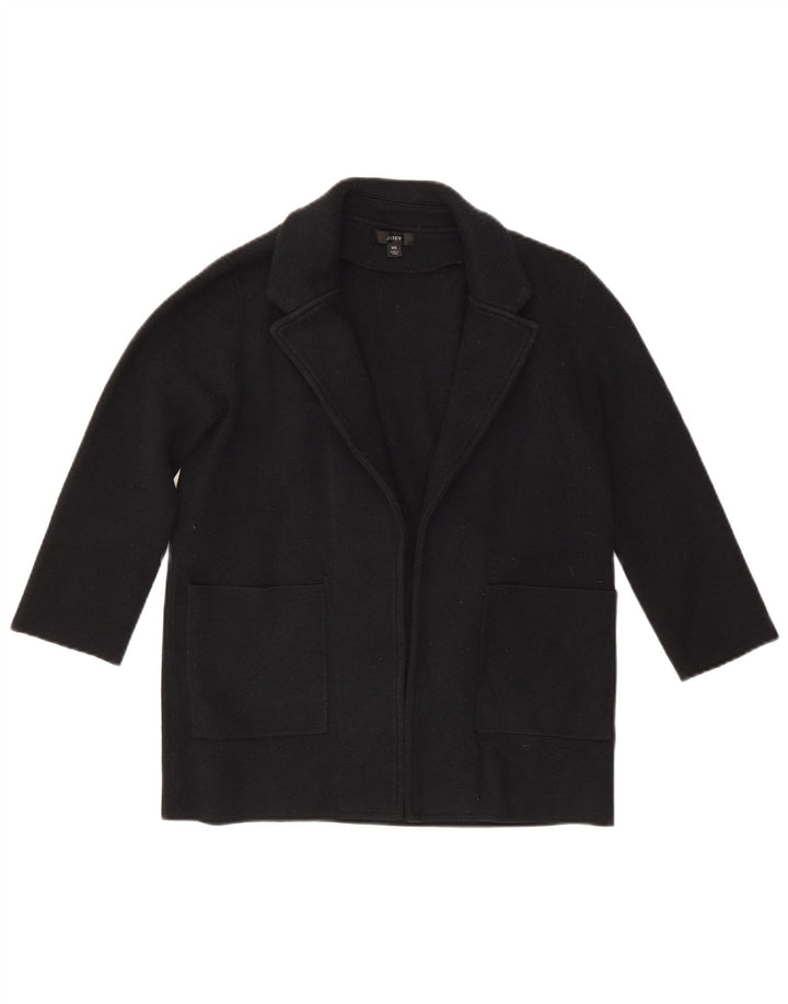 J. Crew Chaqueta tipo blazer abierta de manga 3/4 de gran tamaño para mujer UK 6 XS Azul marino