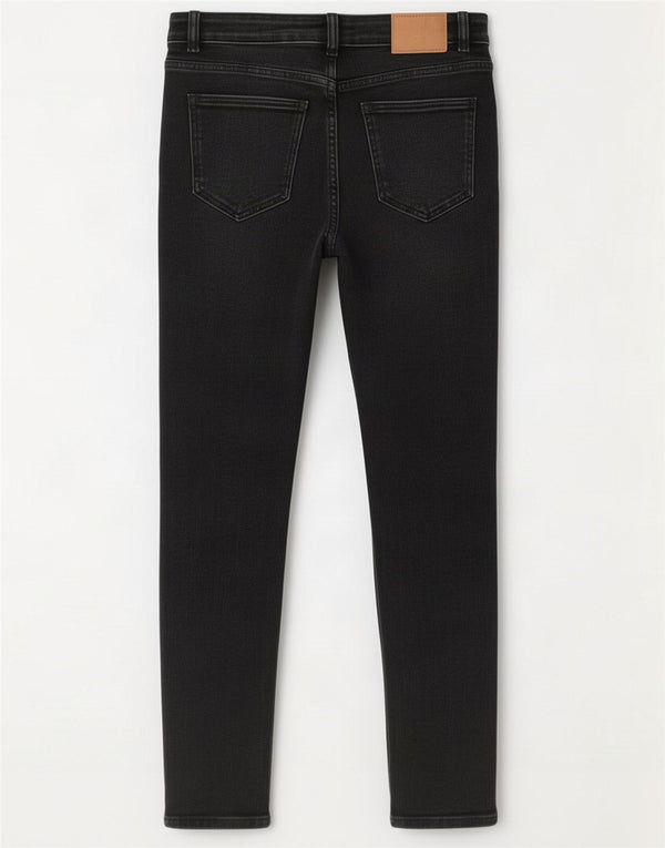 Zara Vaqueros pitillo para mujer EU 40 Medium W30 L27 Algodón negro