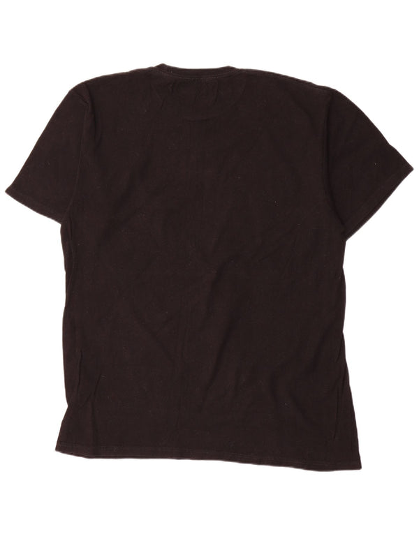 Vans Camiseta con gráfico de corte clásico para hombre, talla grande, algodón negro