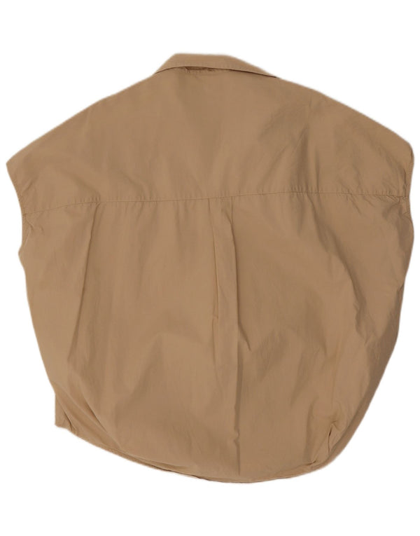 French Connection Blusa extragrande sin mangas para mujer UK 44 Beige medio