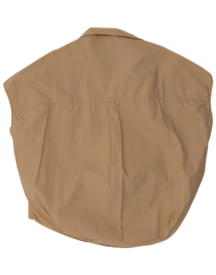 French Connection Blusa extragrande sin mangas para mujer UK 44 Beige medio
