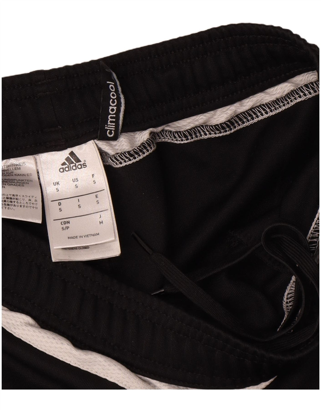 Adidas Hombre Climacool Chándal Pantalones Pequeños Negro Colorblock Poliéster