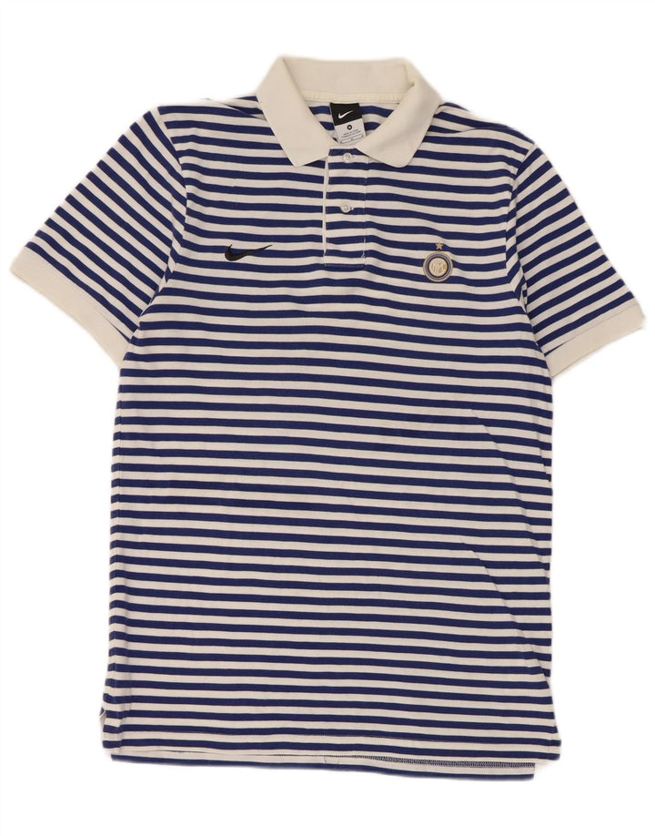 Polo Nike Inter Milan De Algodón A Rayas Azul Marino Medio Para Hombre