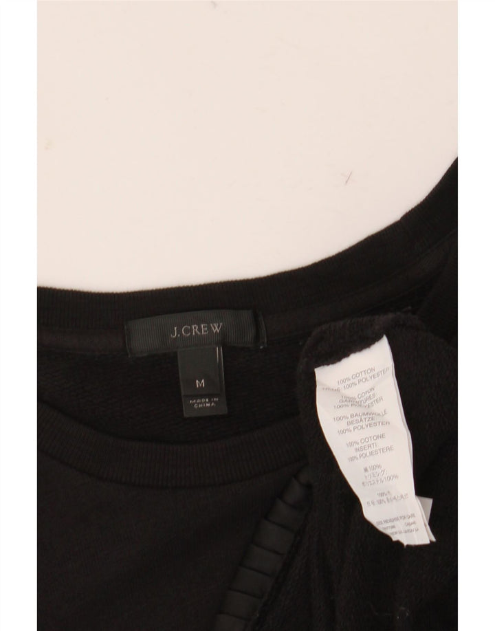J. CREW Sudadera para mujer Jumper UK 14 Medium Black Cotton