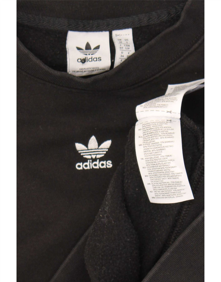 Adidas - Sudadera extragrande para mujer, talla 10, algodón negro