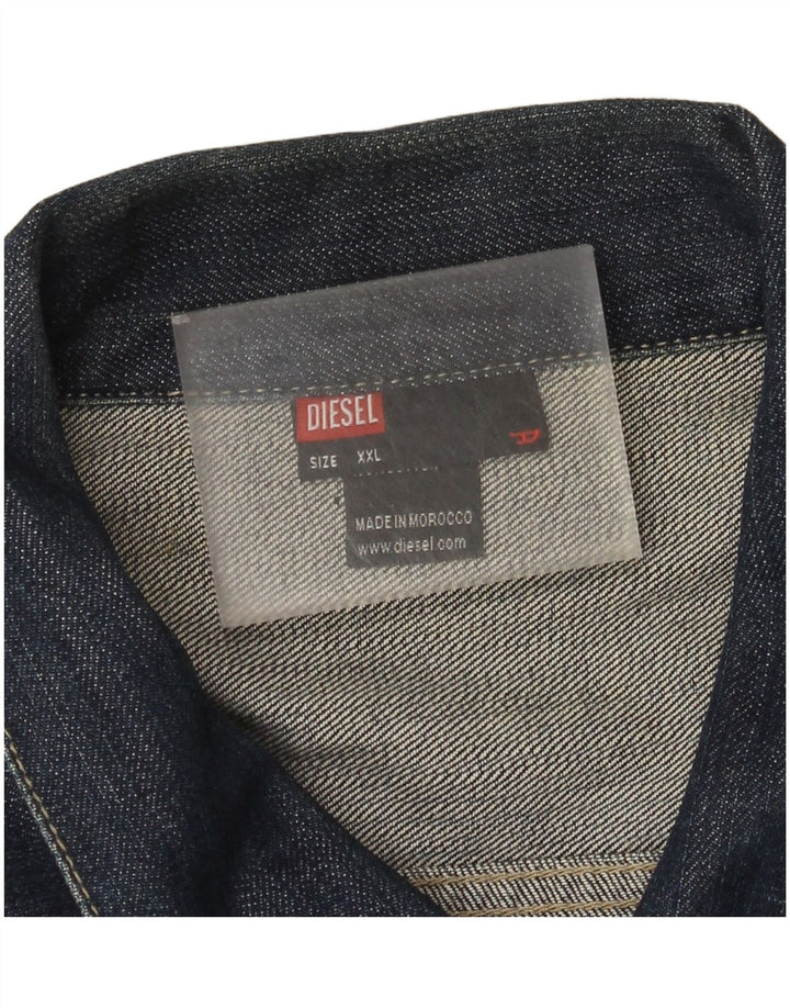 Diesel Chaqueta Vaquera para Hombre UK 44 2XL Algodón Azul Marino