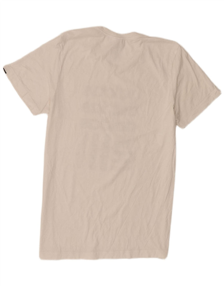 Adidas - Camiseta gráfica para hombre, tamaño mediano, algodón blanco
