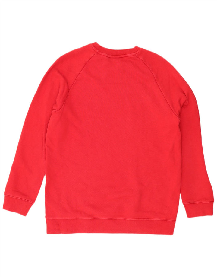 ADIDAS Sudadera gráfica para mujer Jumper UK 12 Mediano Rojo Algodón