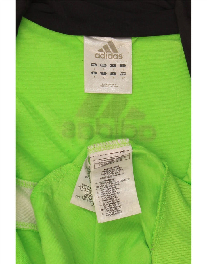 ADIDAS Hombre Graphic Chándal Top Chaqueta Pequeña Verde Colorblock Poliéster