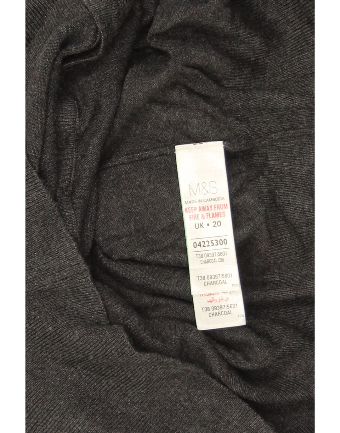 Marks & Spencer Suéter Cárdigan para Mujer UK 20 2XL Viscosa Gris