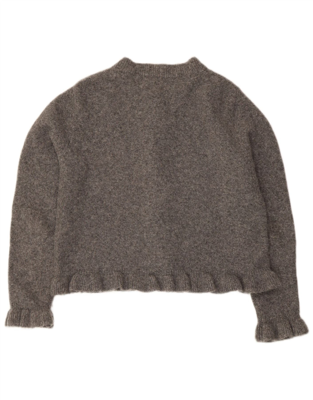 Zara Mujer Bolero Jumper UK 44 Poliéster Gris Medio